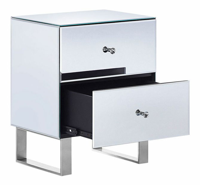 Nočný stolík Nesie (strieborná)