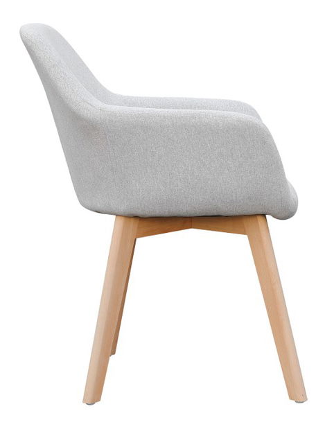 Dizájnos fotel Clorita (világosszürke)