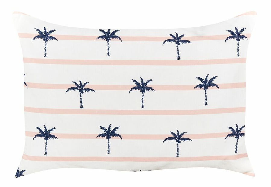 Sada 2 ozdobných vankúšov 45 x 60 cm Molte (biela)