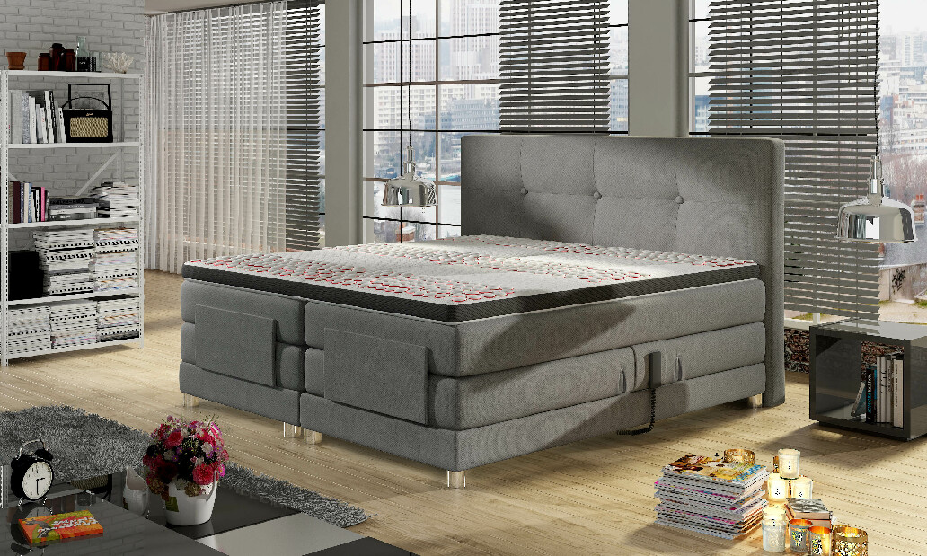 Jednolôžková posteľ Boxspring 90 cm Markfield (s matracmi)