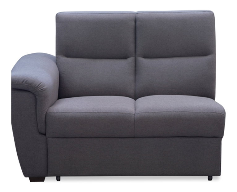 Časť s opierkou, sivá sedacieá látka, na objednávku 2 