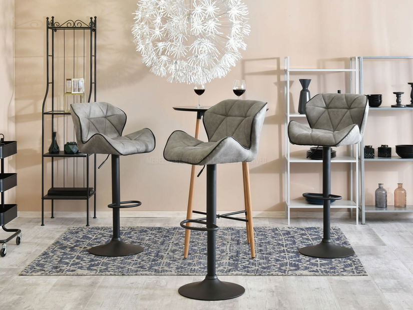 Scaun Huhu (gri + negru)