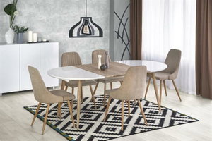 Masă de sufragerie extensibilă 120-200 cm Edgar (stejar san remo) (pentru 6 8 persoane)