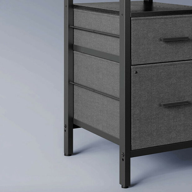 PC stôl Picky (čierna)