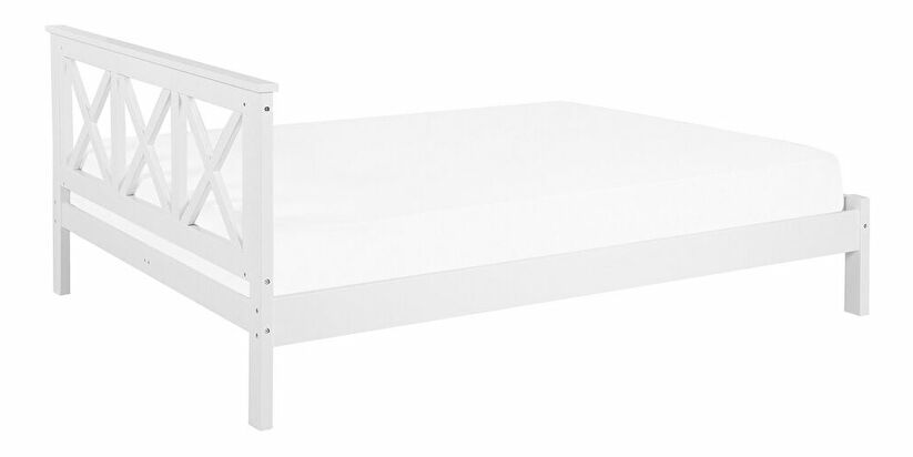Manželská posteľ 180 cm Taylor (biela) (s roštom)