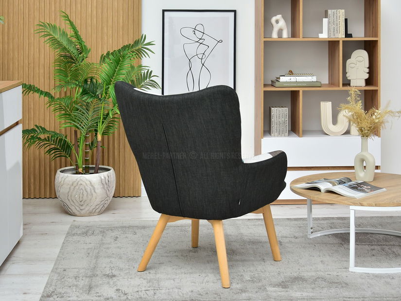 Fotel Nutri (patchwork + fekete)