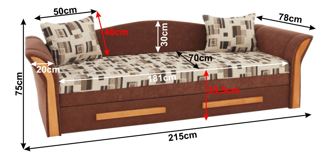 Trosjed Patryce Silvester smeđa *trgovina