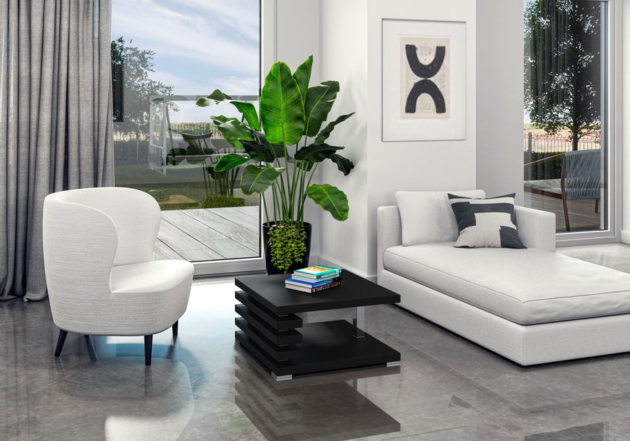 Konferenčný stolík Kyram (čierna)