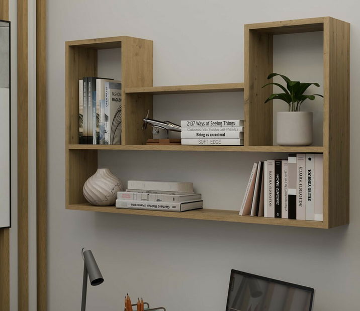 Nástenná polica Batiscafo 2 (dub artisan)