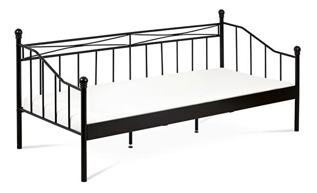 Pat metalic 90x200 Bakarissa (negru mat)