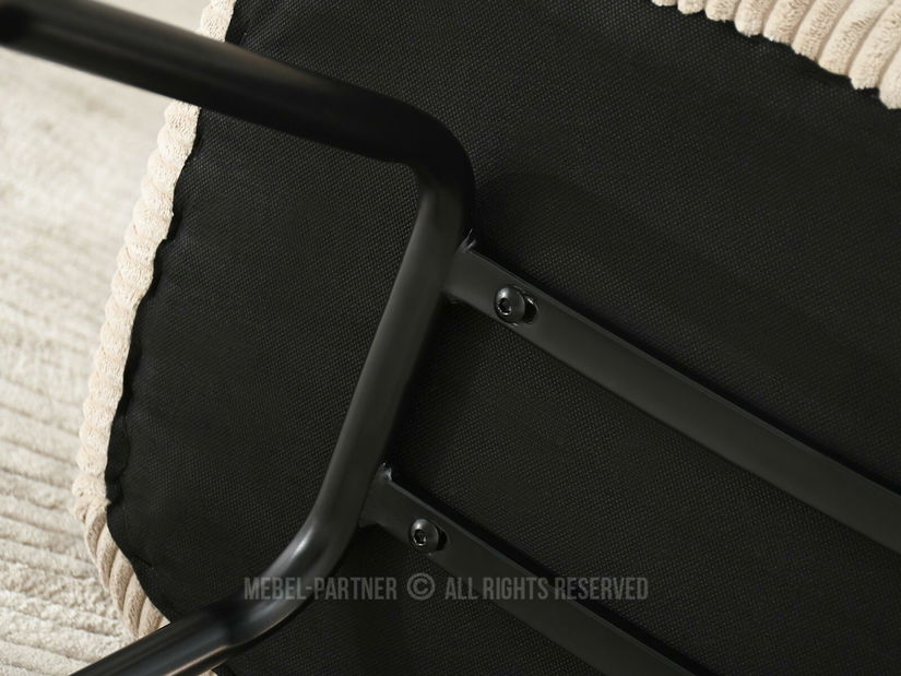 Fotoliu relax Condorin (nisipiu + negru) (cu suport)