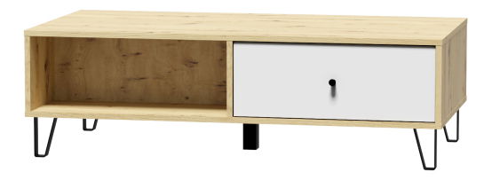 Măsuță de cafea Bonny BL11 (Stejar artisan + Alb mat)