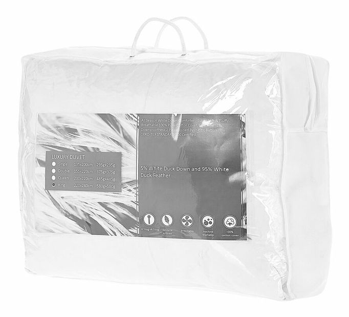 Paplón 220 x 240 cm Choza (biela)