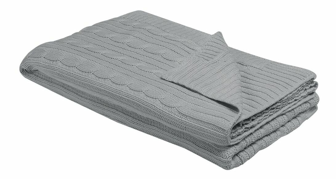 Deka 180x110 cm ANAMIS (textil) (sivá)