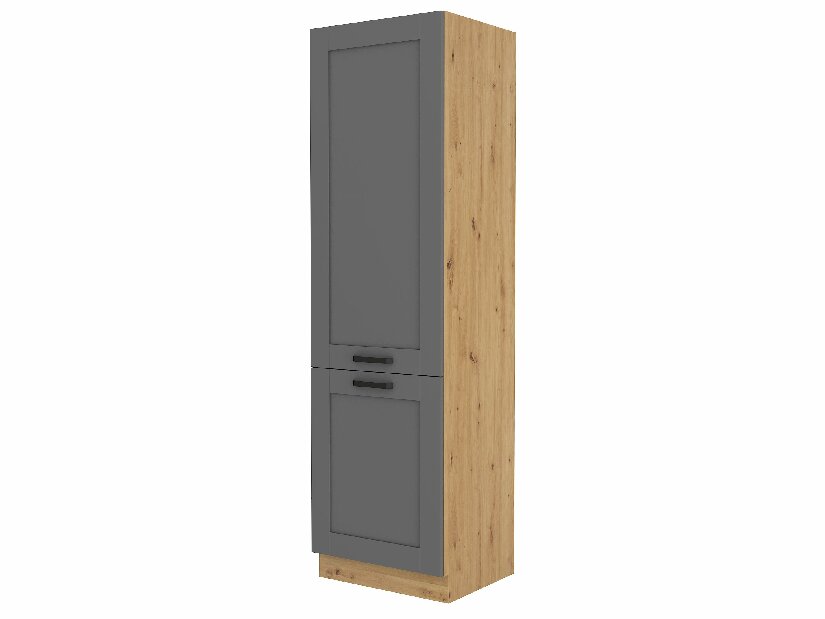 Dulap de bucătărie pentru alimente Lucid 60 DK 210 2F (Stejar artisan + dustgrey)