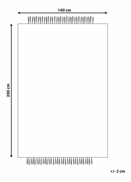 Covor 140 x 200 cm Tacet (alb)