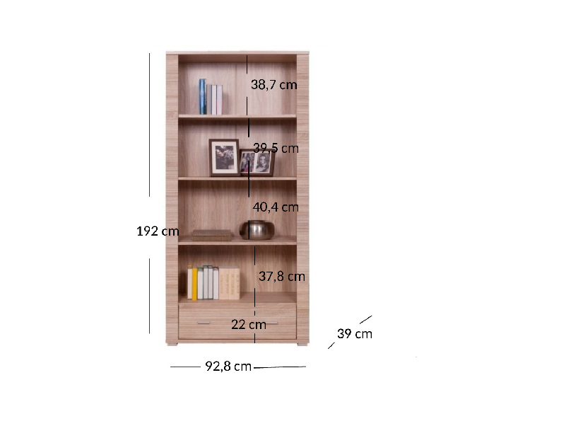 Raft Gwenn 1S/90 (Stejar sonoma)