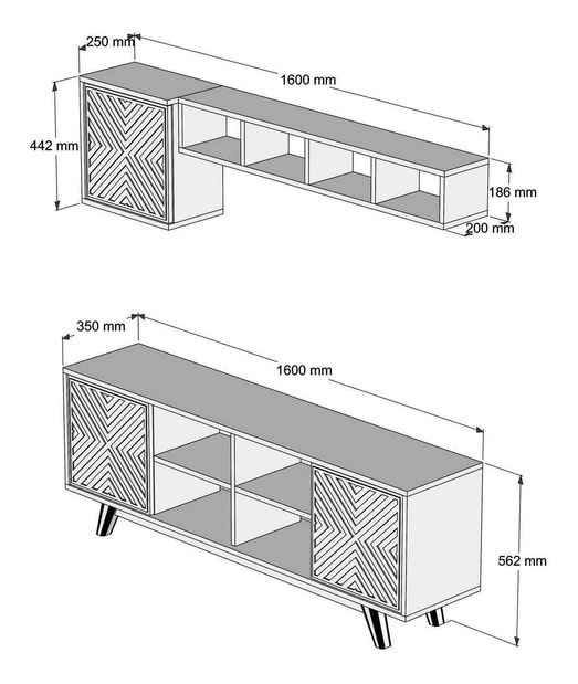 Obývacia stena Ivonne (orech)