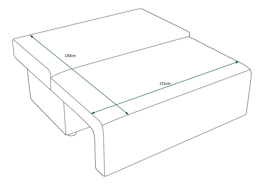 Canapea dublă Mirage (cappuccino) *lichidare de stoc