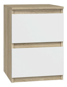 Nočný stolík Musecalo 2 (dub sonoma + biela)