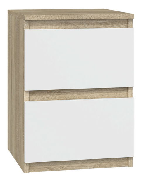 Noptieră Musecalo 2 (stejar sonoma + alb)