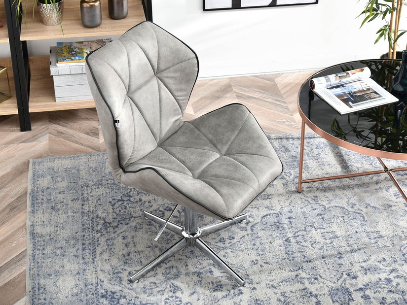 Fotoliu Velma S (gri + negru)