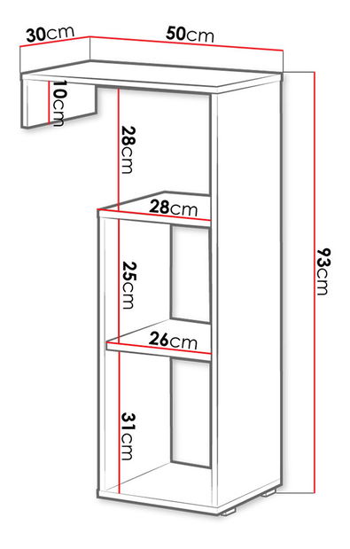 Produžetak za radni stol Marcel TE18 (hrast artisan)
