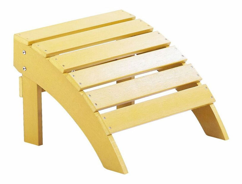 Naslona za noge za vrtnu fotelju Adack (žuta)