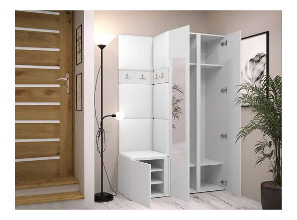 Mobilier hol Tovenaz XXVI (stejar artisan + negru)