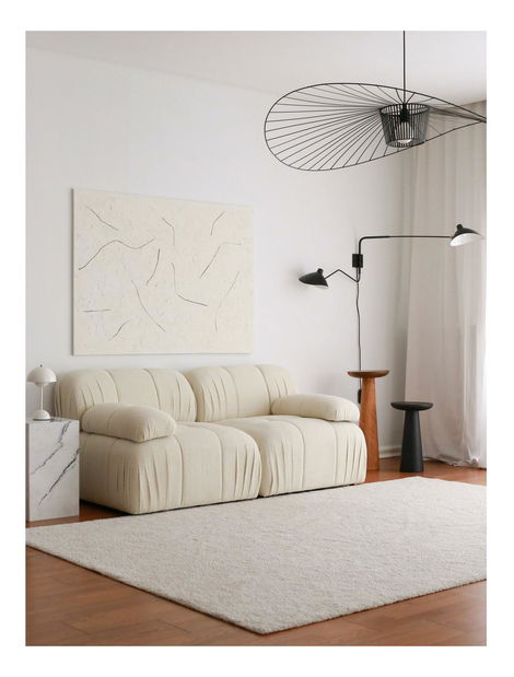 Canapea 2-locuri Solorazzo 2 (alb)