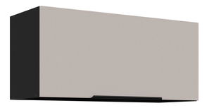 Horná kuchynská skrinka Aaron 80 GU-36 1F (čierna matná + kašmír)