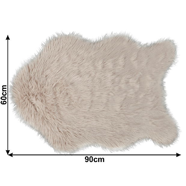 Umelá kožušina 60x90 Eborria typ 2 *výpredaj