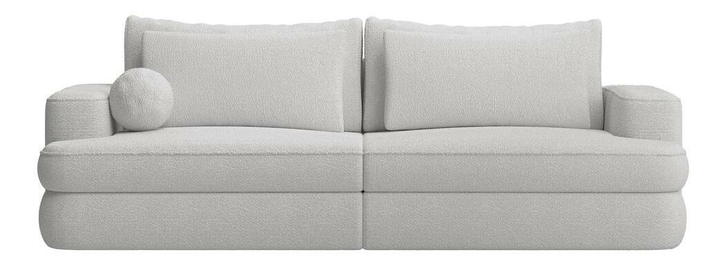 Pohovka trojsedačka Mello (svetlosivá + čierna)