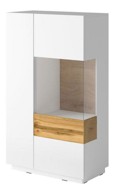 Mobilier living Stacey Typ 15 (stejar + alb lucios)