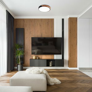 Stropné svietidlo Bismit 3528 (prírodná + čierna)