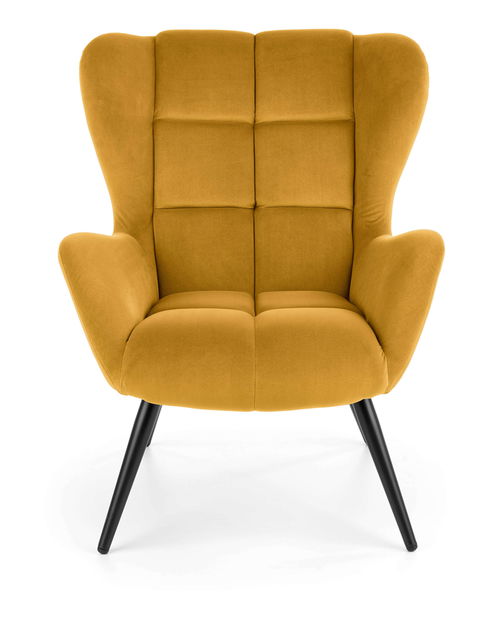 Relaxačné kreslo Tawanna (horčicová)