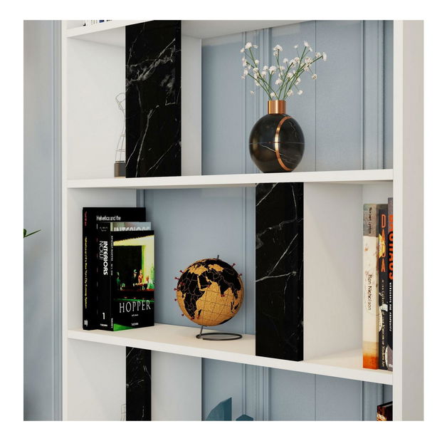 Regal Limba (bijela + crna)