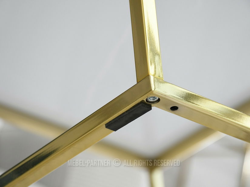 Măsuță de cafea Bella M (negru + auriu)