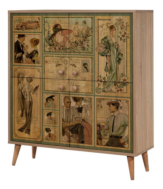 Előszoba Maluxe 732-0900 (szonoma tölgy + kő)