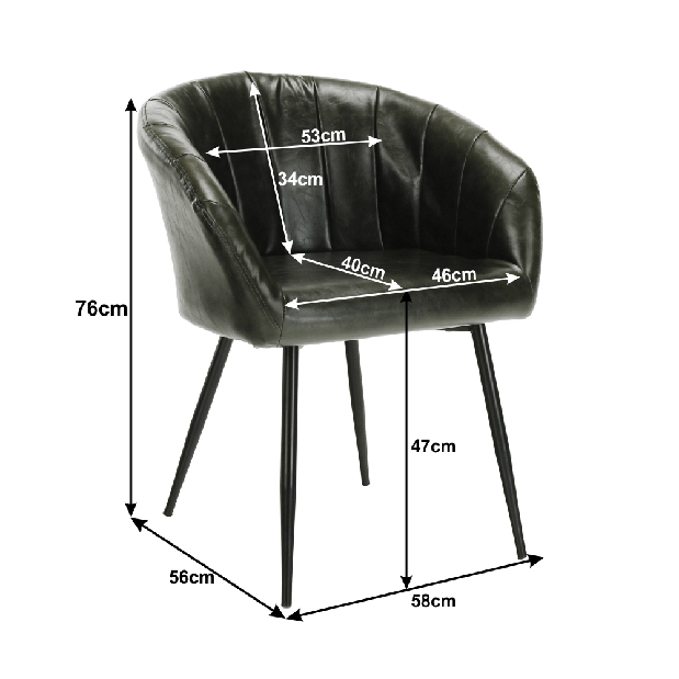 Set 2 ks. jedálenských kresiel Fleitea (tmavozelená) *výpredaj