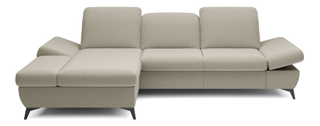 Rohová sedacia súprava Harpie (tmavá béžová) (L)