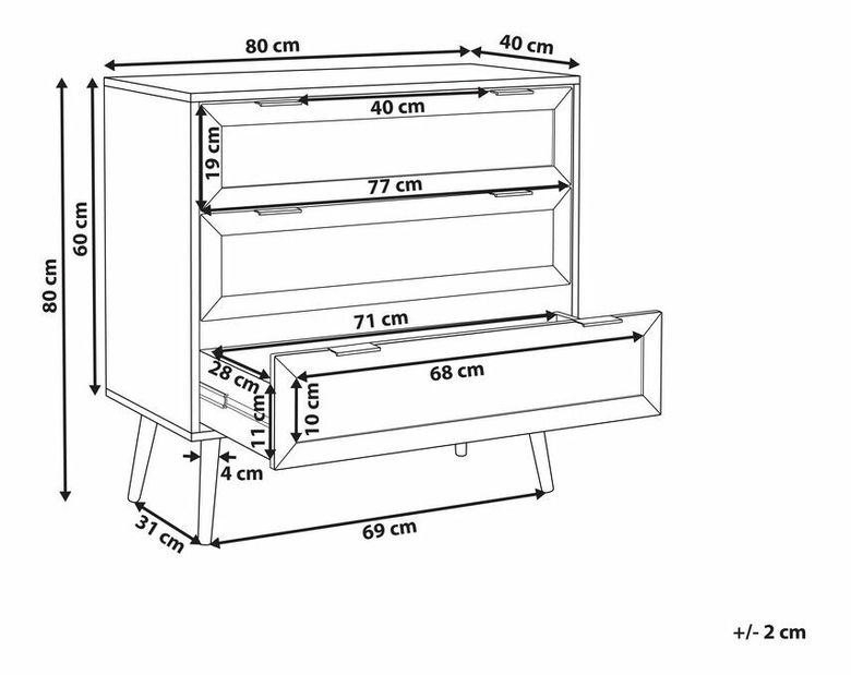 Komoda Opoza (crna) *rasprodaja
