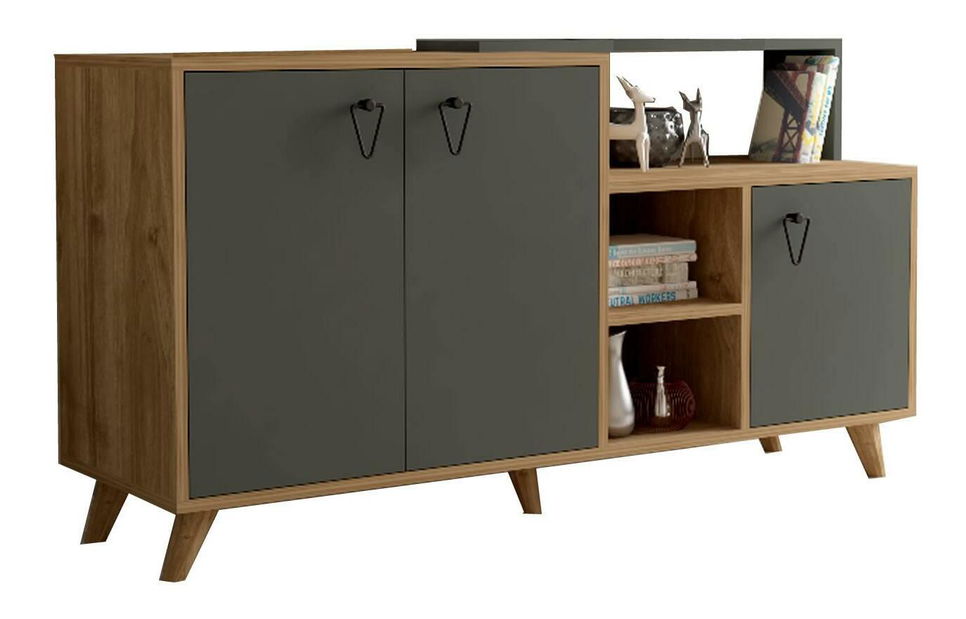 Konzolový stolík Kodenu (orech + antracit) 