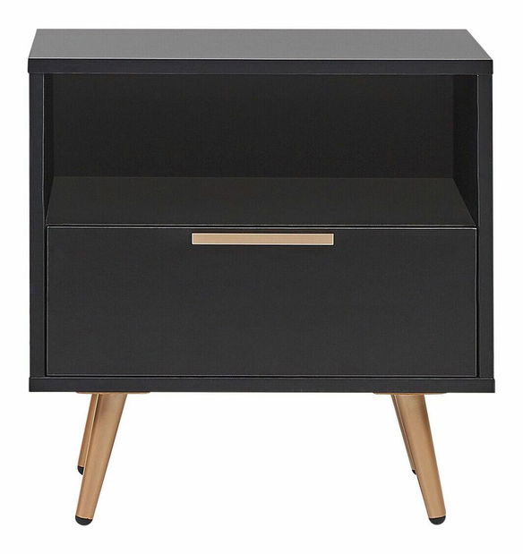Nočný stolík INUMO (čierna)