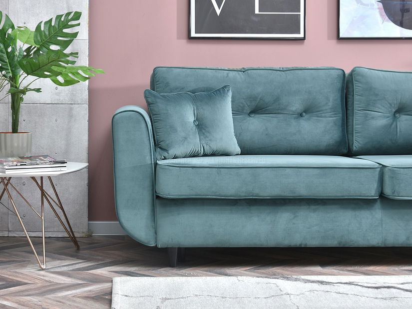 Kétszemélyes kanapé Bacteria (fekete)