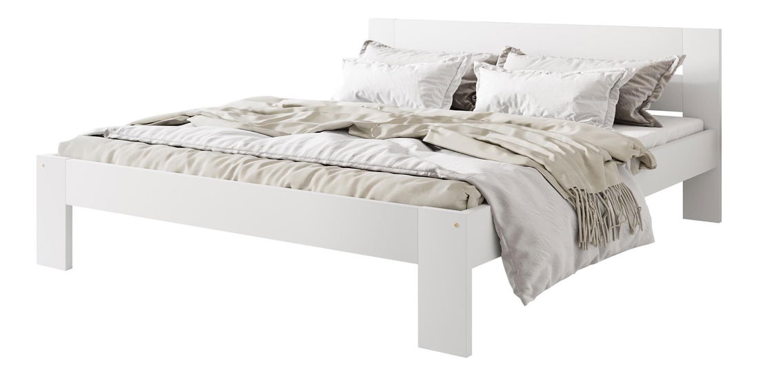 Manželská posteľ 160 cm Matilly 160 (bez matraca) (biela)