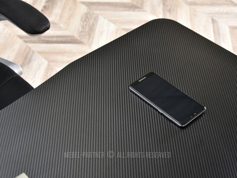 PC stolík Wilhelm (čierna + biela)