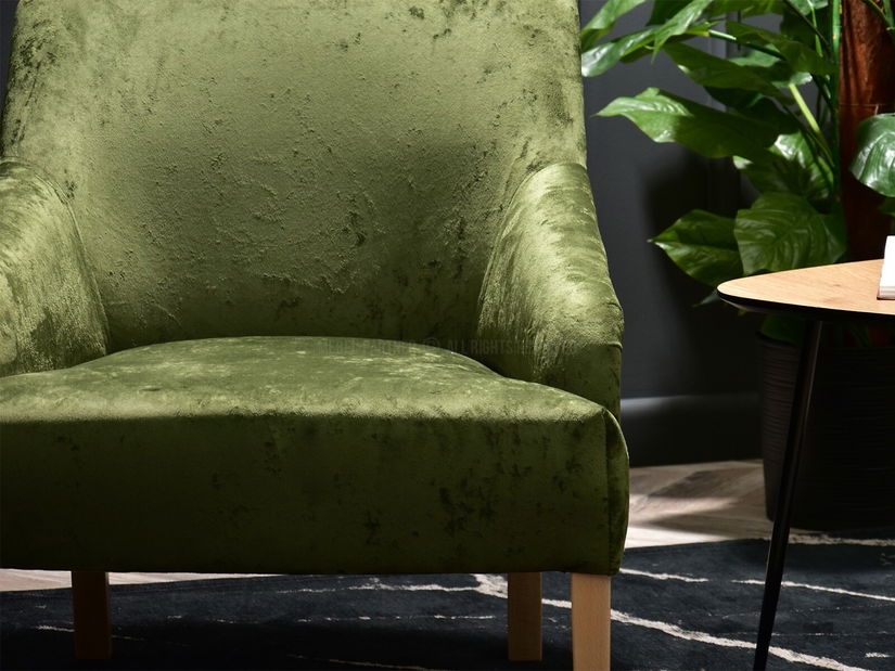 Relax fotel Roseile (zöld + tölgy)