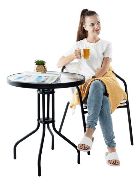 Kerti szék Brittaney (fehér + fekete)