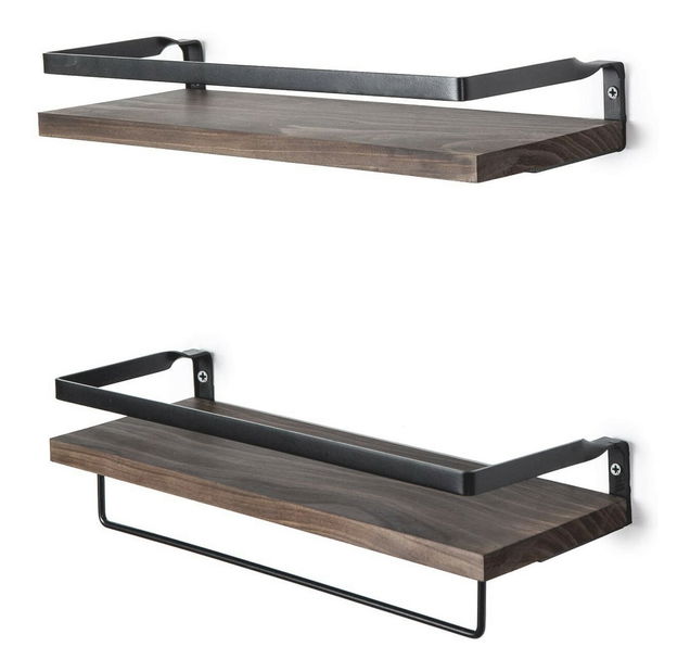 Nástenná polica We 48 (čierna)